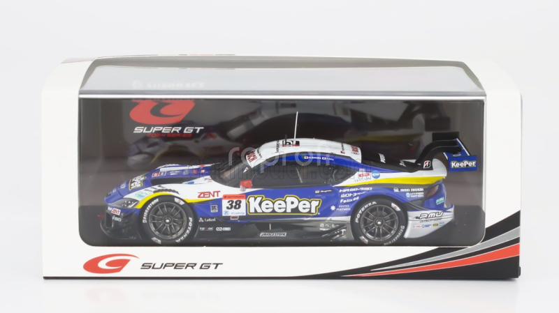 Spark-model Toyota Supra Gr Team Keeper Cerumo N 38 Gt500 Class Super Gt 2024 Toshiki Oyu - Hiroaki Ishiura 1:43 Modrá Bílá