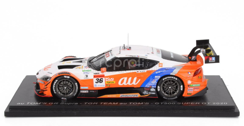 Spark-model Toyota Supra Gr Team Tgr N 36 Gt500 Class Gt500 Super Gt 2020 Yuhi Sekiguchi - Sacha Fenestraz 1:43 Oranžová Bílá
