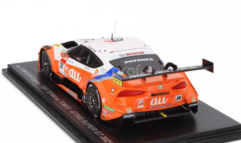 Spark-model Toyota Supra Gr Team Tgr N 36 Gt500 Class Gt500 Super Gt 2021 Yuhi Sekiguchi - Sho Tsuboi 1:43 Oranžová Bílá