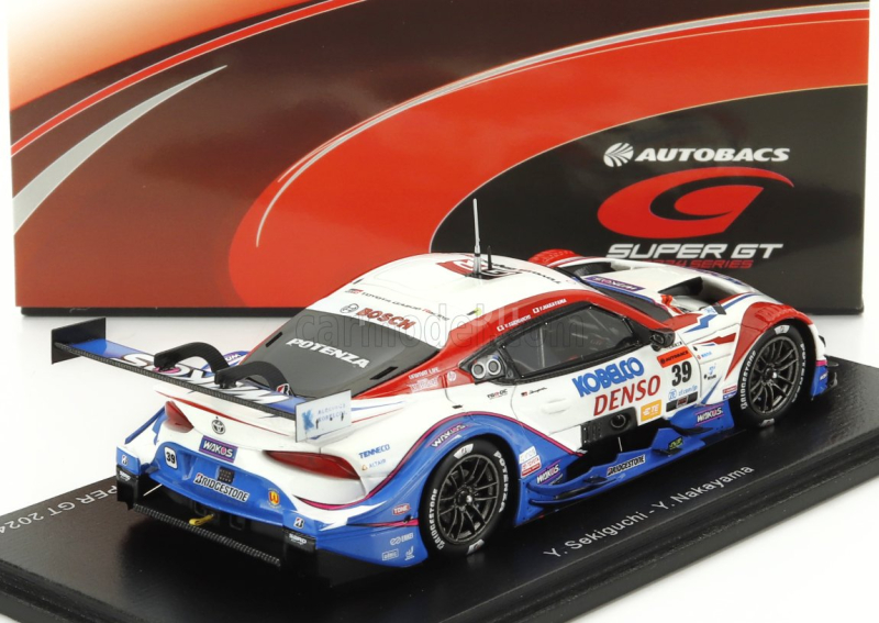 Spark-model Toyota Supra Gr Team Tgr Sard N 39 Gt500 Class Super Gt 2024 Yuhi Sekiguchi - Yuichi Nakayama 1:43 Bílá Modrá Červená
