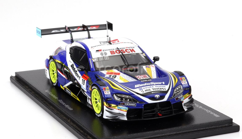 Spark-model Toyota Supra Gr Team Wedssport Bandoh N 19 Gt500 Class Super Gt 2021 Yuji Kunimoto - Ritomo Miyata 1:43 Modrá Bílá Žlutá