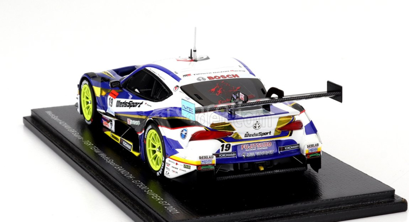 Spark-model Toyota Supra Gr Team Wedssport Bandoh N 19 Gt500 Class Super Gt 2021 Yuji Kunimoto - Ritomo Miyata 1:43 Modrá Bílá Žlutá