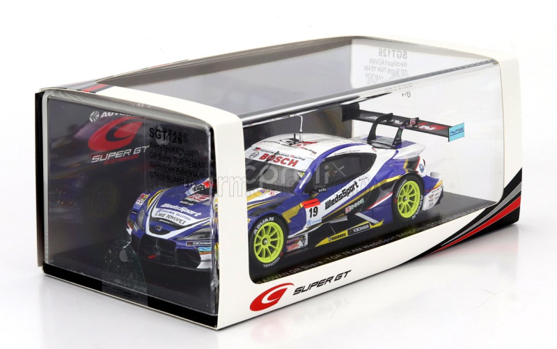 Spark-model Toyota Supra Gr Team Wedssport Bandoh N 19 Gt500 Class Super Gt 2021 Yuji Kunimoto - Ritomo Miyata 1:43 Modrá Bílá Žlutá