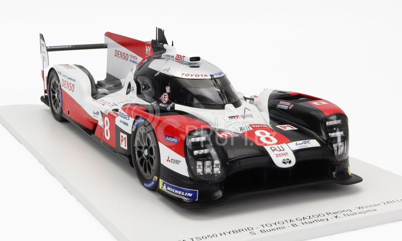 Spark-model Toyota Ts050 2.4l Hybrid Turbo V6 Team Toyota Gazoo Racing N 8 Winner 24h Le Mans 2020 S.buemi - B.hartley - K.nakajima 1:18 Červená Bílá