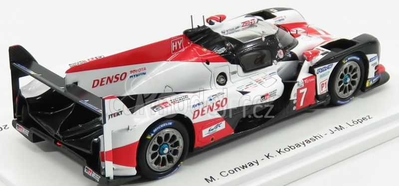 Spark-model Toyota Ts050 Hybrid Team Toyota Gazoo Racing N 7 2nd 24h Le Mans 2018 M.conway - K.kobayashi - J.m.lopez 1:43 Bílá Červená Černá