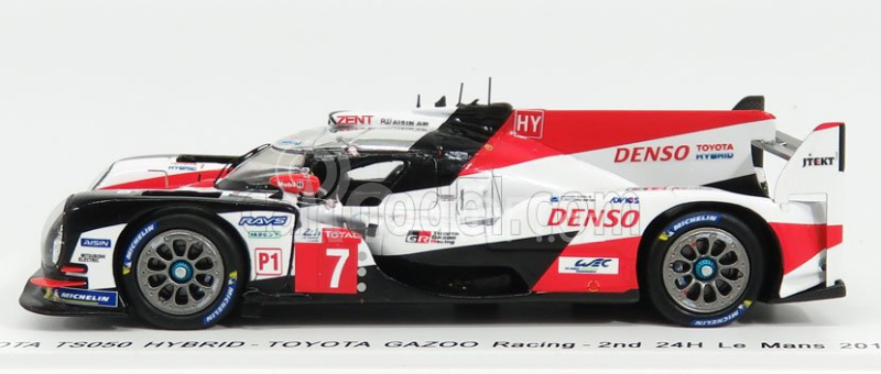 Spark-model Toyota Ts050 Hybrid Team Toyota Gazoo Racing N 7 2nd 24h Le Mans 2018 M.conway - K.kobayashi - J.m.lopez 1:43 Bílá Červená Černá