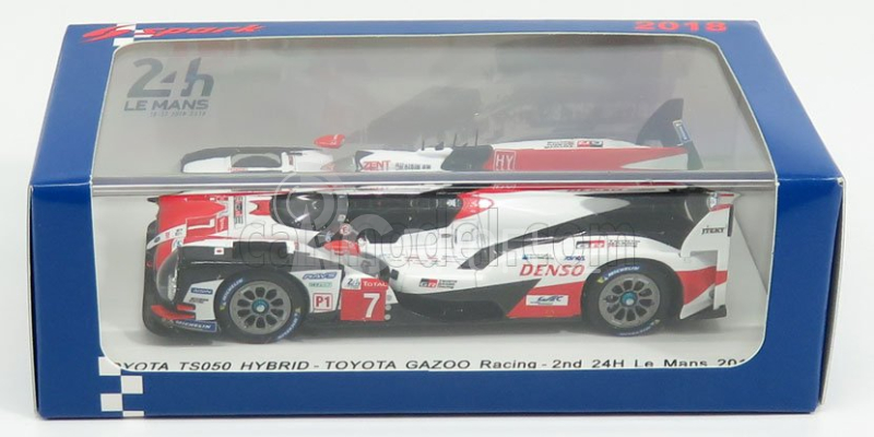 Spark-model Toyota Ts050 Hybrid Team Toyota Gazoo Racing N 7 2nd 24h Le Mans 2018 M.conway - K.kobayashi - J.m.lopez 1:43 Bílá Červená Černá
