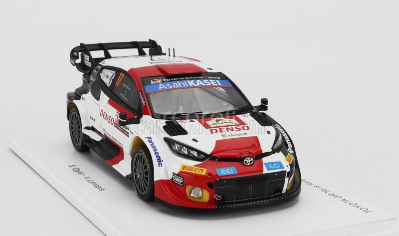 Spark-model Toyota Yaris Gr Hybrid Rally1 Team Toyota Gazoo Racing Wrt N 17 2nd Rally Japan 2023 Sebastian Ogier - Vincent Landais 1:43 Bílá Červená Černá
