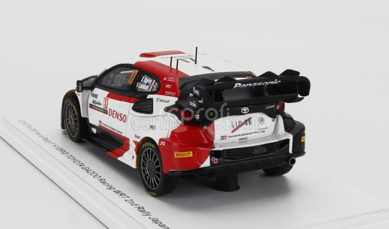 Spark-model Toyota Yaris Gr Hybrid Rally1 Team Toyota Gazoo Racing Wrt N 17 2nd Rally Japan 2023 Sebastian Ogier - Vincent Landais 1:43 Bílá Červená Černá