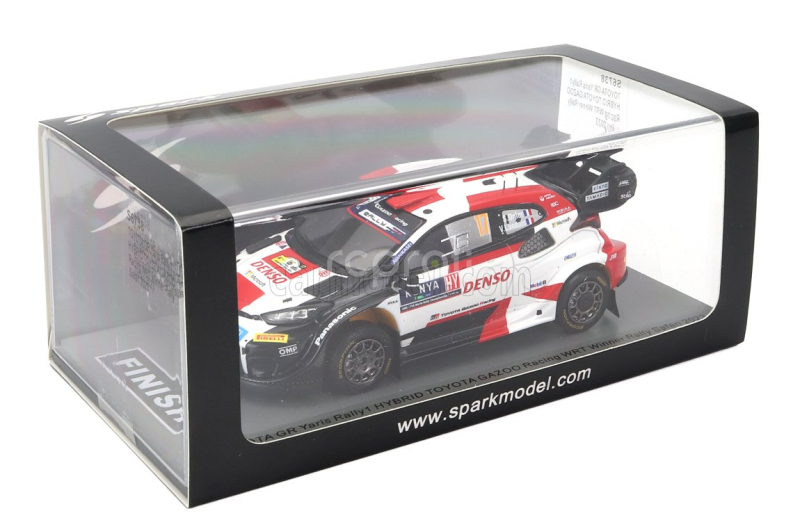 Spark-model Toyota Yaris Gr Hybrid Rally1 Team Toyota Gazoo Racing Wrt N 17 Winner Rally Safari 2023 Sebastian Ogier - Vincent Landais 1:43 Bílá Červená Černá