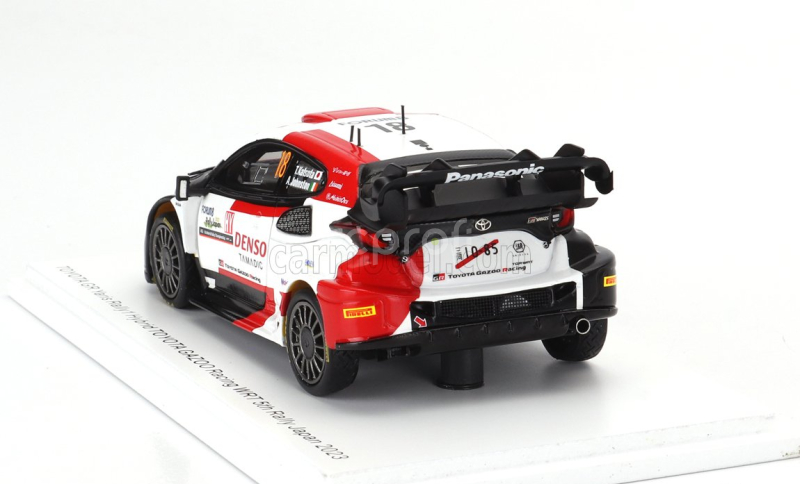 Spark-model Toyota Yaris Gr Hybrid Rally1 Team Toyota Gazoo Racing Wrt N 18 5th Rally Japan 2023 T.katsuta - Aaron Johnston 1:43 Bílá Červená Černá