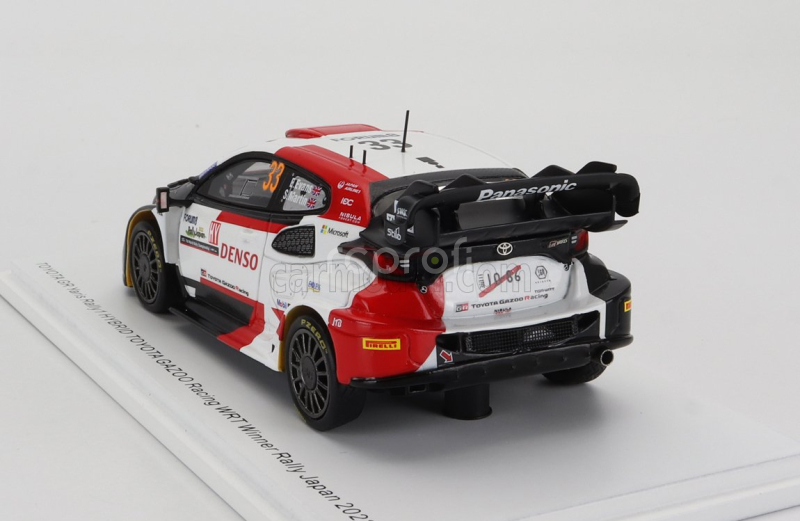 Spark-model Toyota Yaris Gr Hybrid Rally1 Team Toyota Gazoo Racing Wrt N 33 Winner Rally Japan 2023 Elfyn Evans - Scott Martin 1:43 Bílá Červená Černá