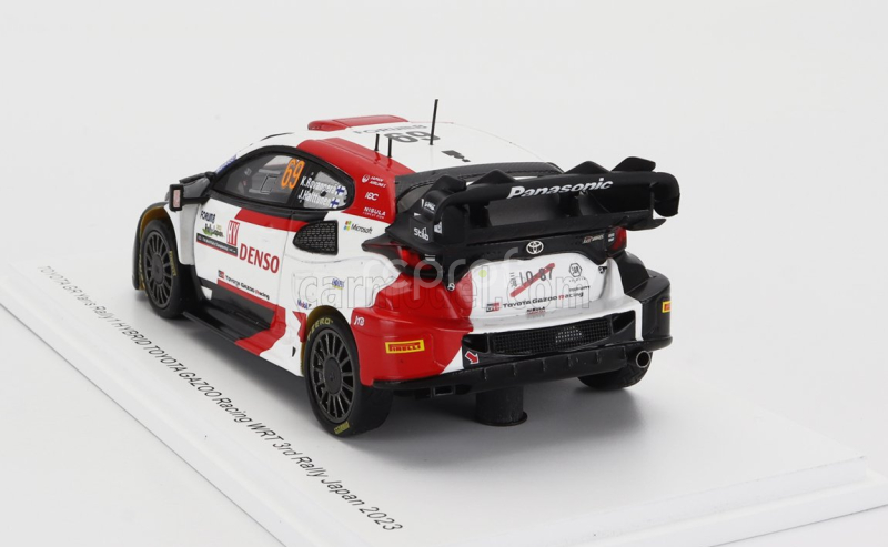 Spark-model Toyota Yaris Gr Hybrid Rally1 Team Toyota Gazoo Racing Wrt N 69 3rd Rally Japan 2023 Kalle Rovanpera - Jonne Halttunen 1:43 Bílá Červená Černá