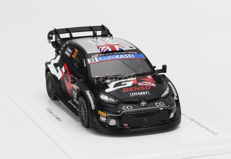 Spark-model Toyota Yaris Gr Rally1 Hybrid Team Toyota Gazoo Racing Wrt N 33 3rd Rally Montecarlo 2024 Elfyn Evans - Martin Scott 1:43 Černá Bílá
