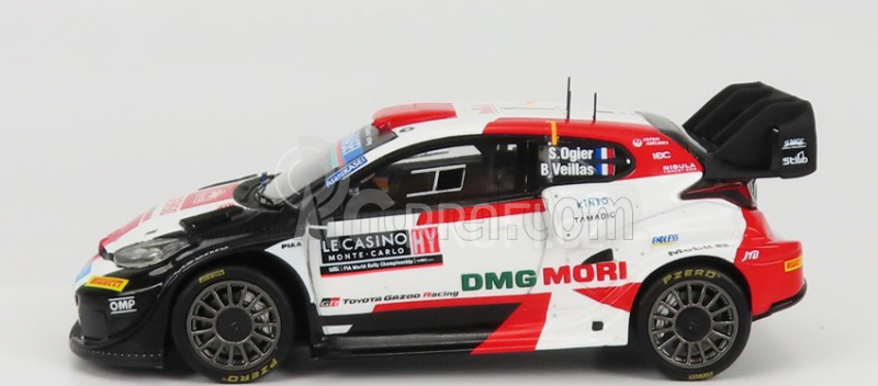 Spark-model Toyota Yaris Gr Rally1 Team Toyota Gazoo Racing Wrt N 1 2nd Rally Montecarlo 2022 Sebastian Ogier - Benjamin Veillas 1:43 Bílá Červená Černá