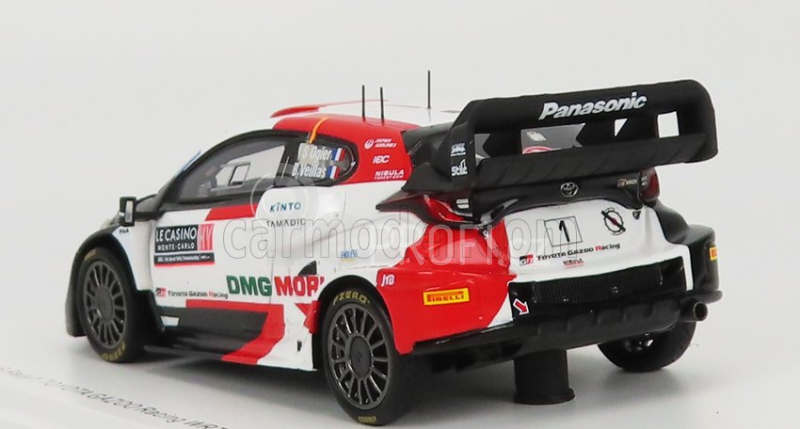 Spark-model Toyota Yaris Gr Rally1 Team Toyota Gazoo Racing Wrt N 1 2nd Rally Montecarlo 2022 Sebastian Ogier - Benjamin Veillas 1:43 Bílá Červená Černá