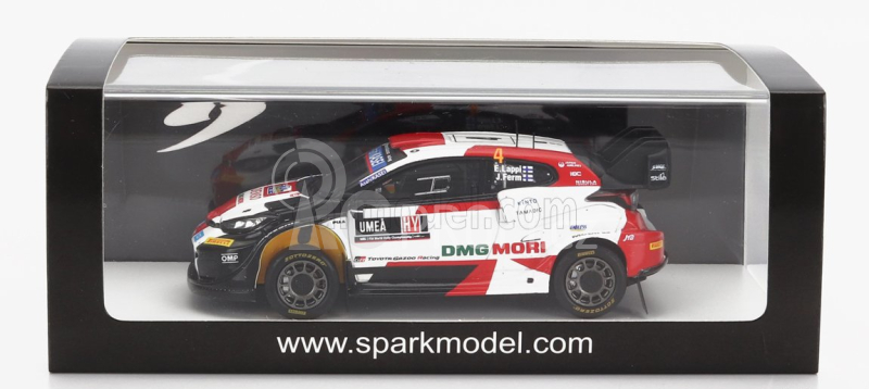 Spark-model Toyota Yaris Gr Rally1 Team Toyota Gazoo Racing Wrt N 4 3rd Rally Sweden 2022 E.lappi - J.ferm 1:43 Bílá Černá Červená