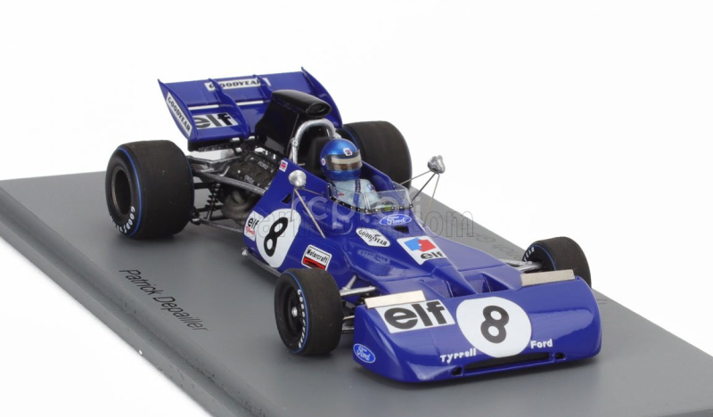Spark-model Tyrrell F1  004 N 8 France Gp 1972 Patrick Depailler 1:43 Blue