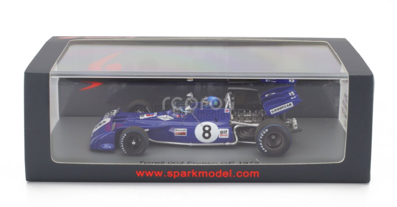 Spark-model Tyrrell F1  004 N 8 France Gp 1972 Patrick Depailler 1:43 Blue