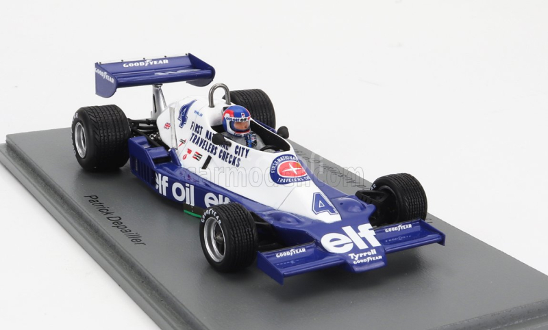 Spark-model Tyrrell F1  008 N 4 2nd Austrian Gp 1978 P.depailler 1:43 Modrá Bílá