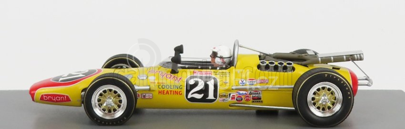 Spark-model Vollstedt N 21 Indy 500 1967 C.yarborough 1:43 Žlutá Červená