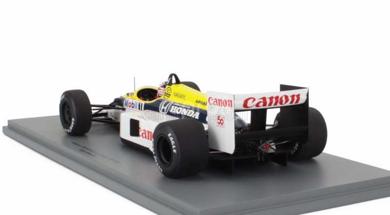 Spark-model Williams F1  Fw11b Honda N 5 Winner British Gp 1987 Nigel Mansell 1:18 Modrá Žlutá Bílá
