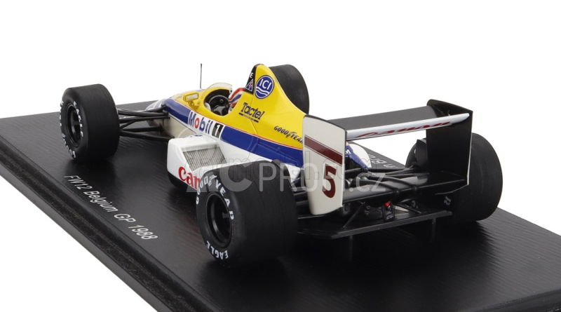 Spark-model Williams F1  Fw12 N 5 Belgium Gp 1988 Martin Brundle 1:43 Bílá Žlutá Modrá