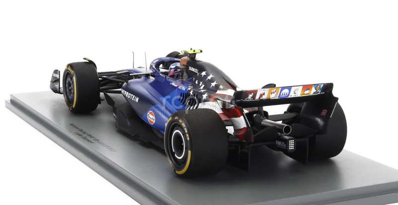 Spark-model Williams F1  Fw45 Team Williams Racing Gulf N 2 Austin Usa Gp 2023 Logan Sargeant 1:18 Blue
