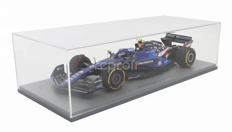 Spark-model Williams F1  Fw45 Team Williams Racing Gulf N 2 Austin Usa Gp 2023 Logan Sargeant 1:18 Blue