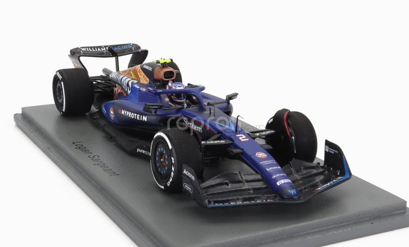 Spark-model Williams F1  Fw45 Team Williams Racing Gulf N 2 Las Vegas Usa Gp 2023 Logan Sargeant 1:43 Modrá Černá Zlatá