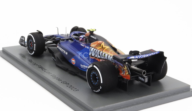 Spark-model Williams F1  Fw45 Team Williams Racing Gulf N 2 Las Vegas Usa Gp 2023 Logan Sargeant 1:43 Modrá Černá Zlatá