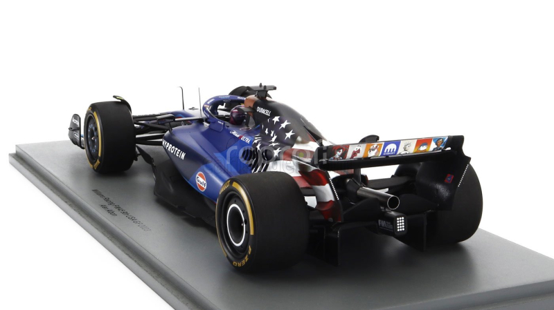 Spark-model Williams F1  Fw45 Team Williams Racing Gulf N 23 Austin Usa Gp 2023 Alexander Albon 1:18 Blue