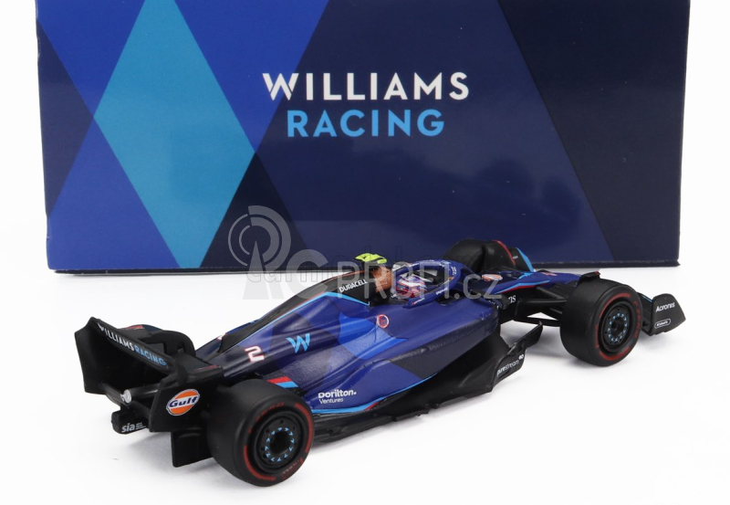 Spark-model Williams F1  Fw45 Team Williams Racing N 2 Bahrain Gp 2023 Logan Sargeant 1:64 Blue