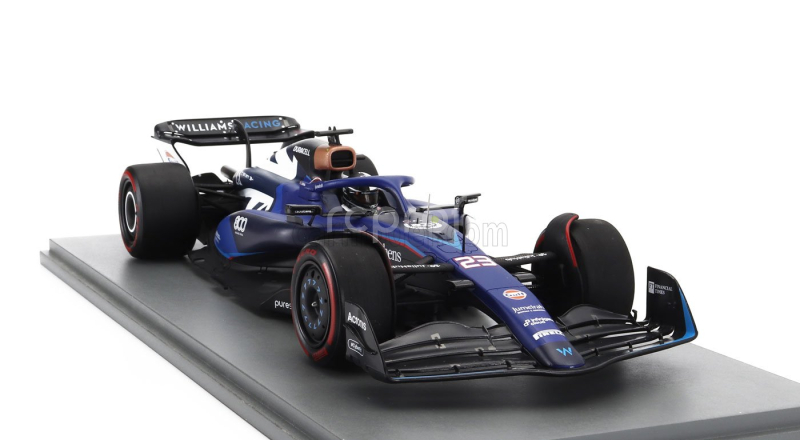 Spark-model Williams F1  Fw45 Team Williams Racing N 23 (800th Gp) British Gp 2023 Alexander Albon 1:18 Blue