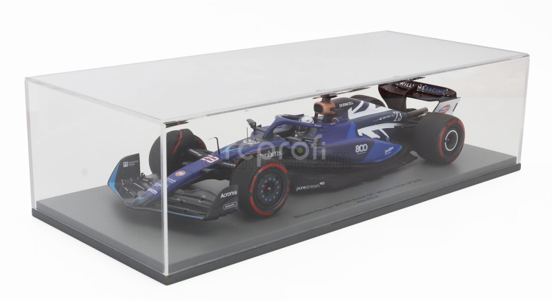 Spark-model Williams F1  Fw45 Team Williams Racing N 23 (800th Gp) British Gp 2023 Alexander Albon 1:18 Blue