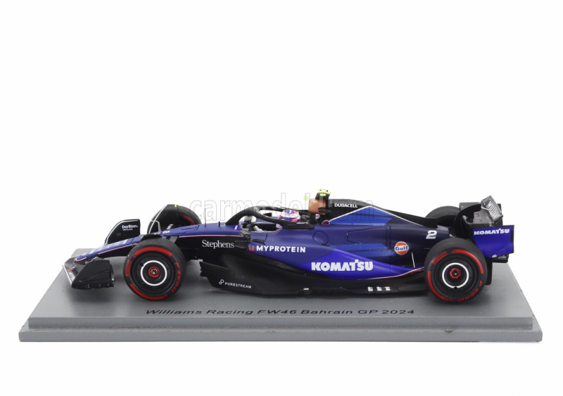 Spark-model Williams F1  Fw46 Team Williams Racing N 2 Bahrain Gp 2024 Logan Sargeant 1:43 2 Tóny Modré
