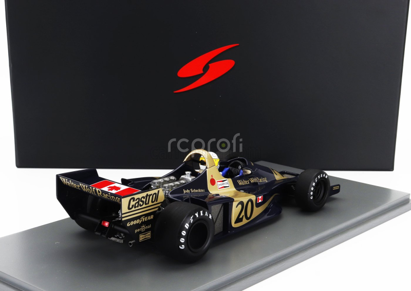 Spark-model Williams F1  Wolf Wr1 N 20 Winner Monaco Gp 1977 Jody Scheckter 1:18 Černé Zlato