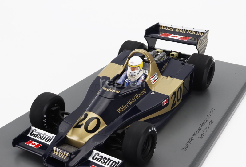 Spark-model Williams F1  Wolf Wr1 N 20 Winner Monaco Gp 1977 Jody Scheckter 1:18 Černé Zlato