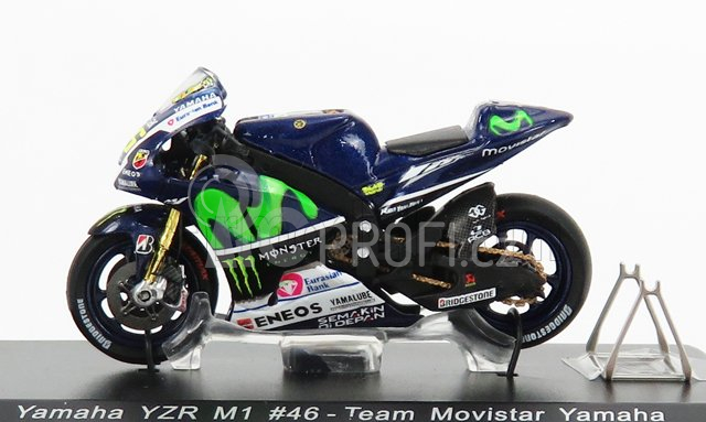 Spark-model Yamaha Yzr-m1 Team Yamaha Factory Racing N 46 Winner Motogp Assen 2015 Valentino Rossi 1:43 Modrá Met Bílá