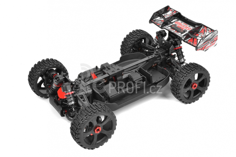 SPARK XB-6 - BUGGY 4WD - ROLLER šasi - bez elektroniky, červená