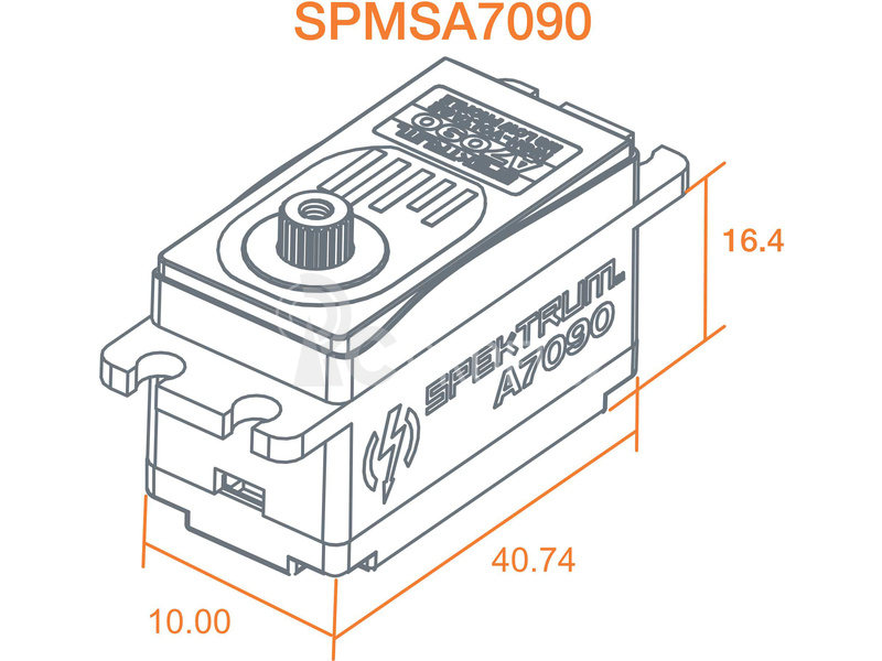 Spektrum servo A7090 18kg.cm 0.068s/60° nízké BL M