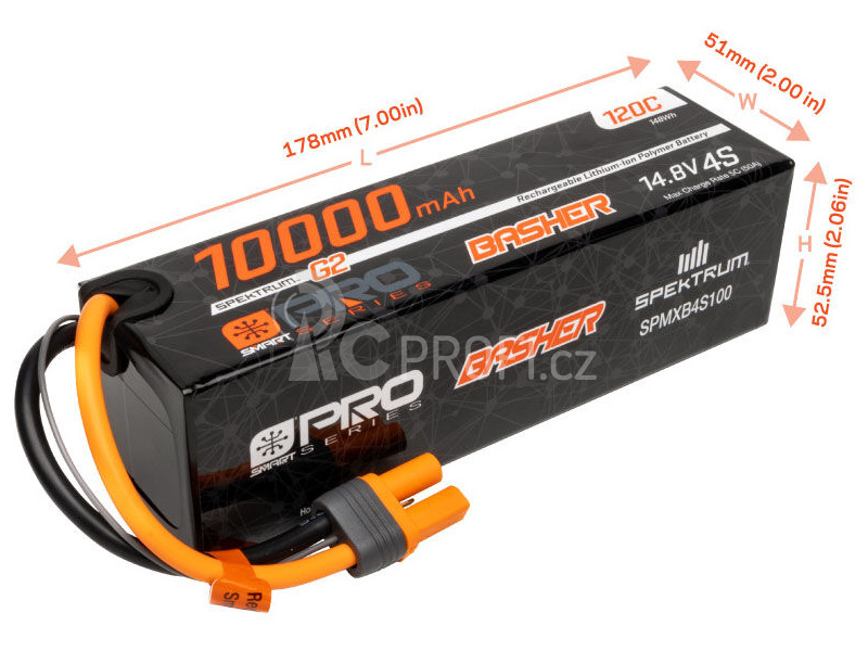 Spektrum Smart G2 Pro LiPo 14.8V 10000mAh 120C IC5