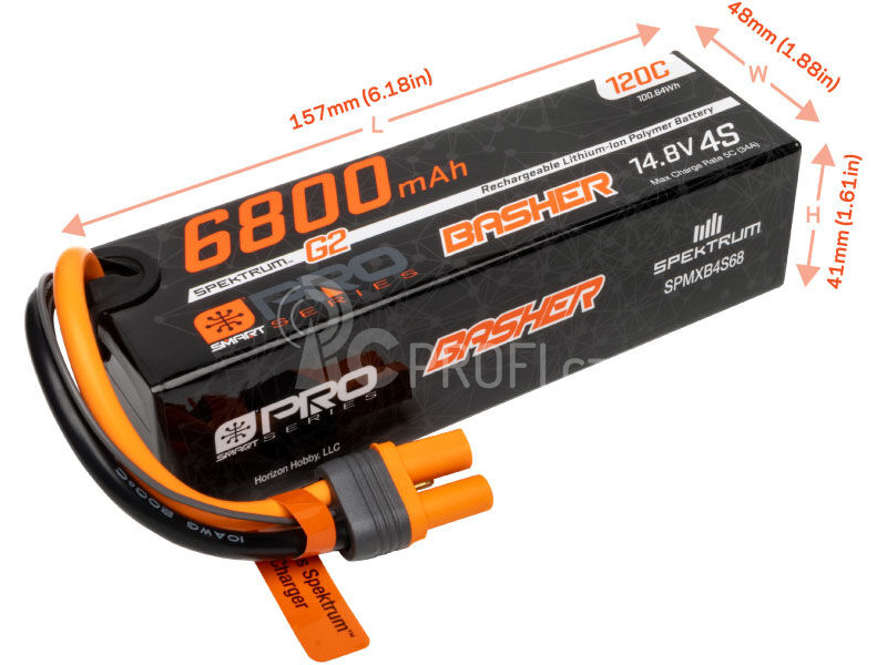 Spektrum Smart G2 Pro LiPo 14.8V 6800mAh 120C IC5