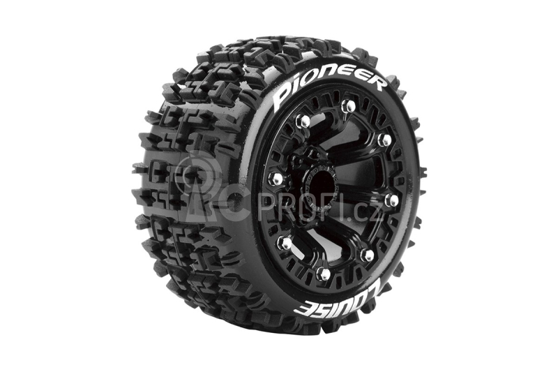 ST-PIONEER SOFT 1/16 12mm hex Black Rims