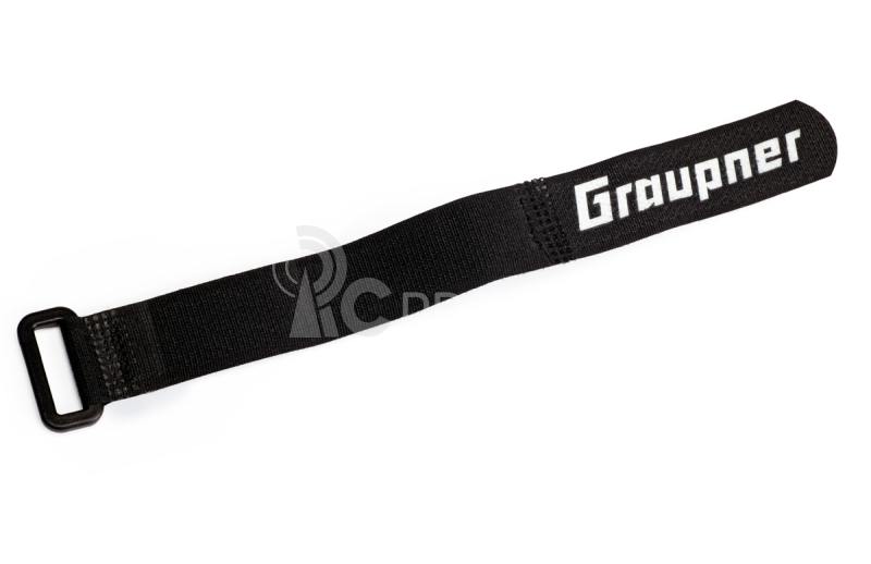 Stahovací pásek na suchý zip 200x 20 mm, černý
