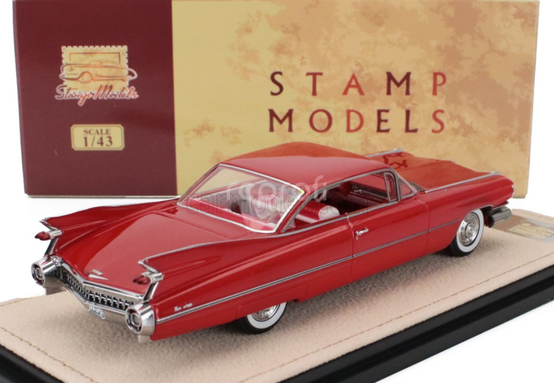 Stamp-models Cadillac Coupe De Ville 1959 1:43 Rosso Pastello - Červená
