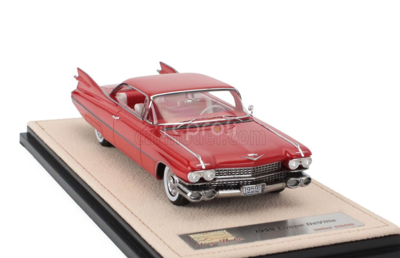 Stamp-models Cadillac Coupe De Ville 1959 1:43 Rosso Pastello - Červená