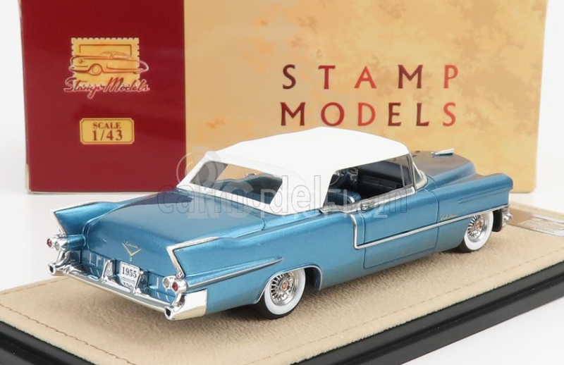 Stamp-models Cadillac Eldorado Biarritz 1955 Closed Top 1:43 Bahama Blue Met