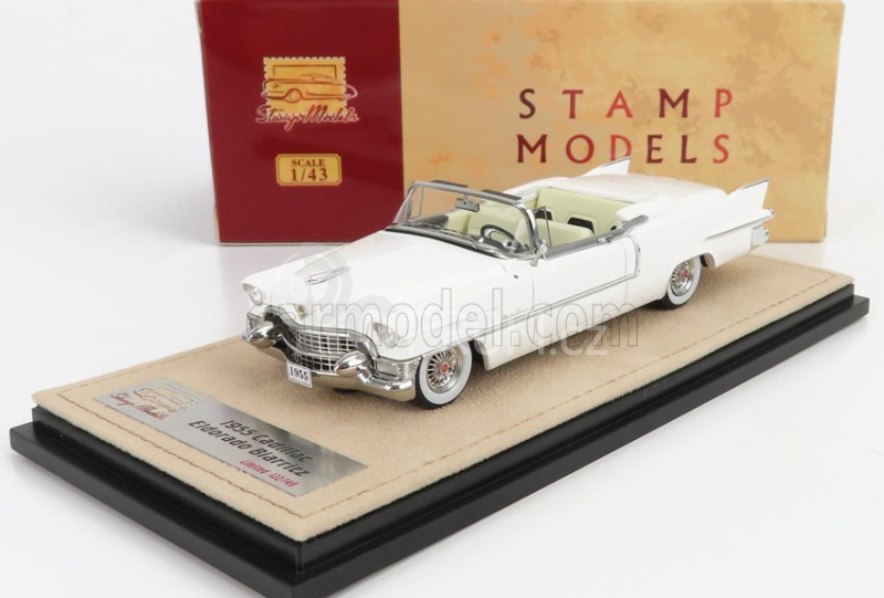Stamp-models Cadillac Eldorado Biarritz 1955 Open Top 1:43 Bílá