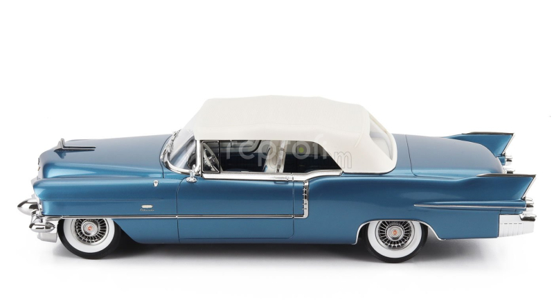 Stamp-models Cadillac Eldorado Biarritz Cabriolet Closed 1956 1:18 Bahama Blue